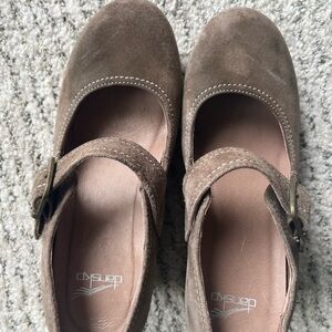 Dansko Women's Brown Mary Jane wedges